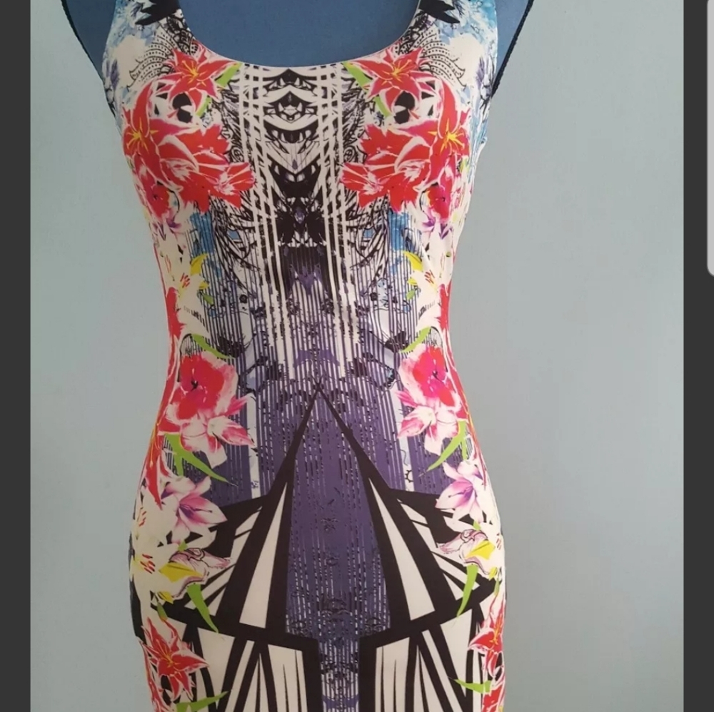Arden B Short Floral Mini Dress Casual Evening Par